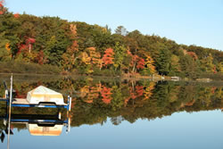 A beautiful fall scene on 2nd Lake - Click to enlarge